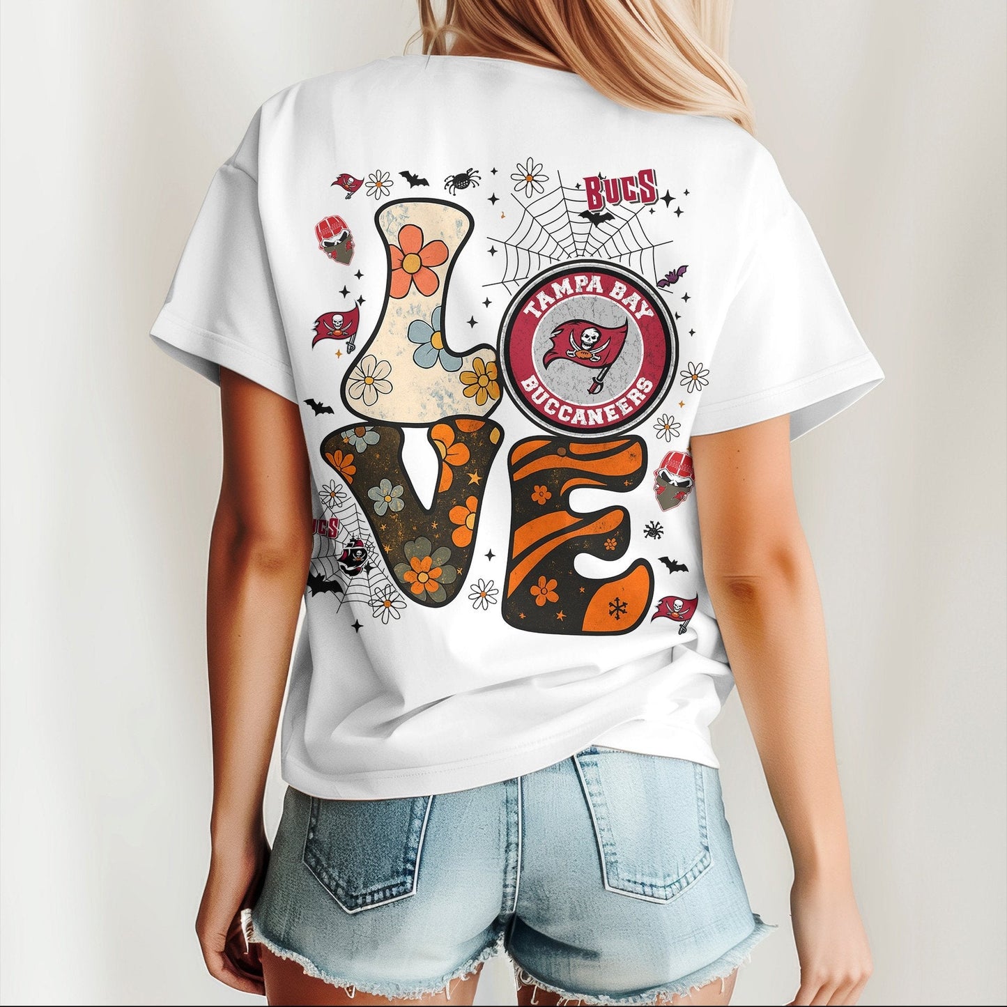 TB x NFL Halloween Bow 3D Shirt 0409 DatND DVT