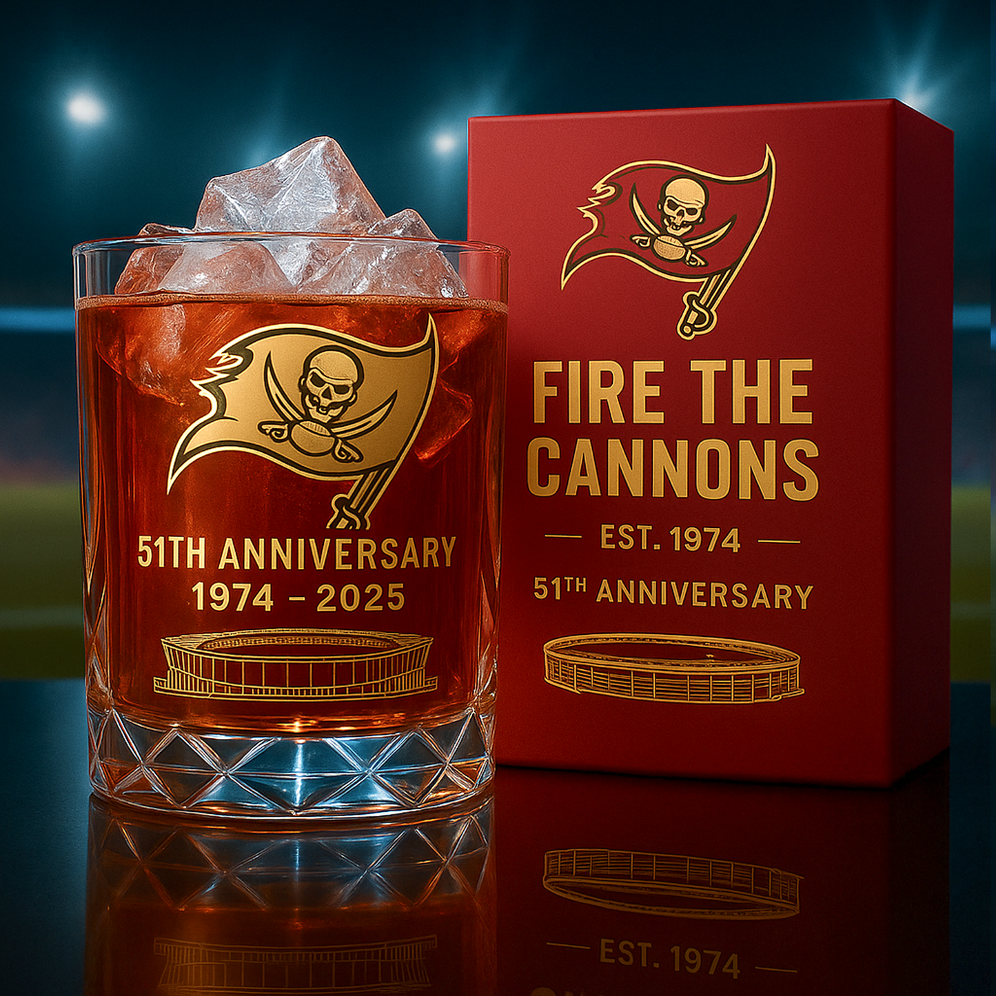 TB x NFL Limited Edition Whiskey Glass DatND DVT