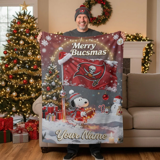 TB x SNP Premium Christmas Fleece Blanket & Throw Pillow V1 NAK NHT