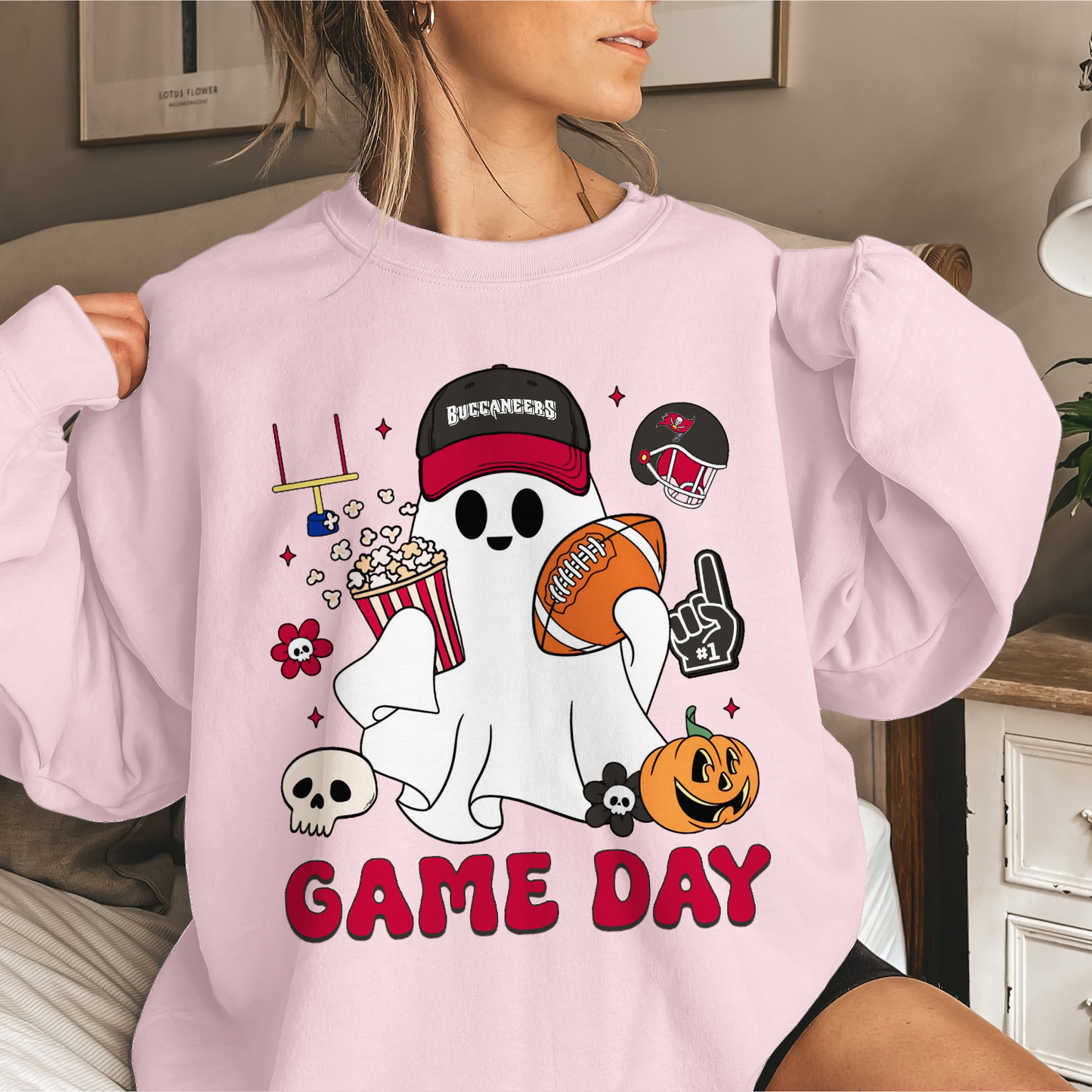 TBB Game Day Football Ghost Sweatshirt DDT NTL