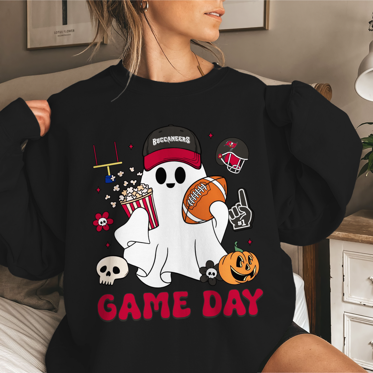 TBB Game Day Football Ghost Sweatshirt DDT NTL