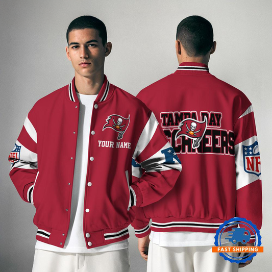 TBB NFL Varsity Jacket Custom Name For Fans DDT NTL