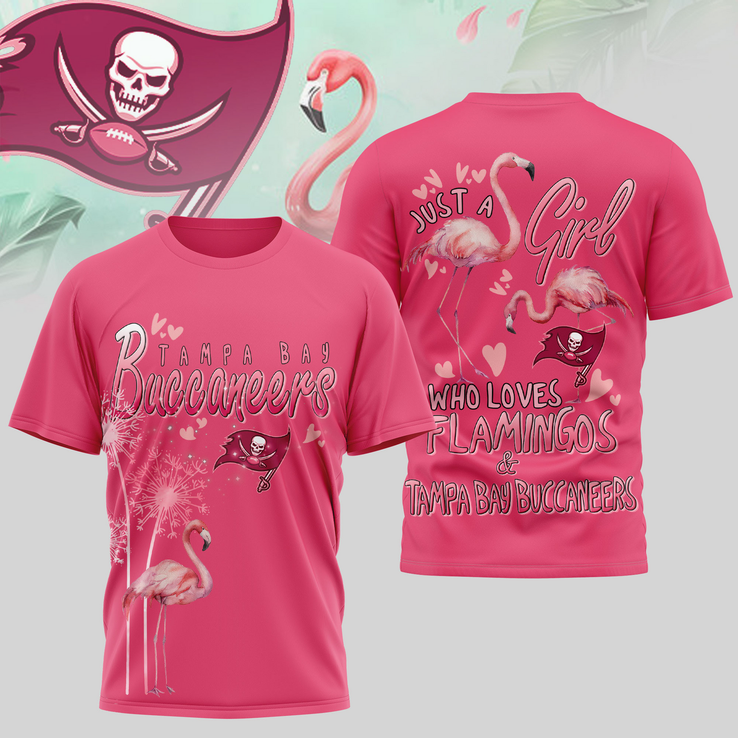 TBB Premium NFL Flamingo 3D Shirt DDT NTL