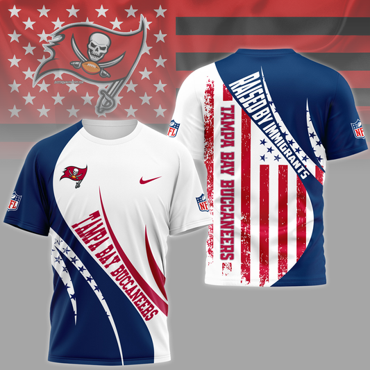 TBB Premium NFL Raised By Immigrants 3D Shirt DDT NTL