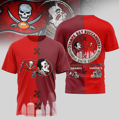 TBB Premium NFL x NCAA 3D T-shirt DDT NTL