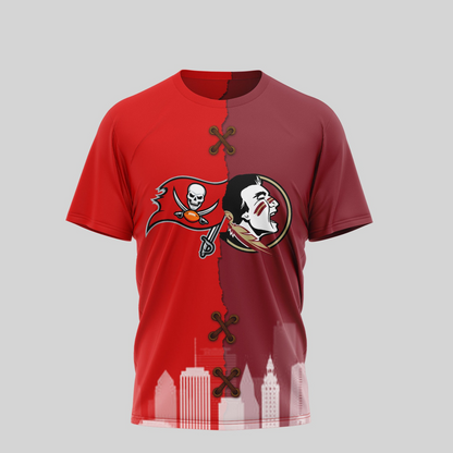 TBB Premium NFL x NCAA 3D T-shirt DDT NTL