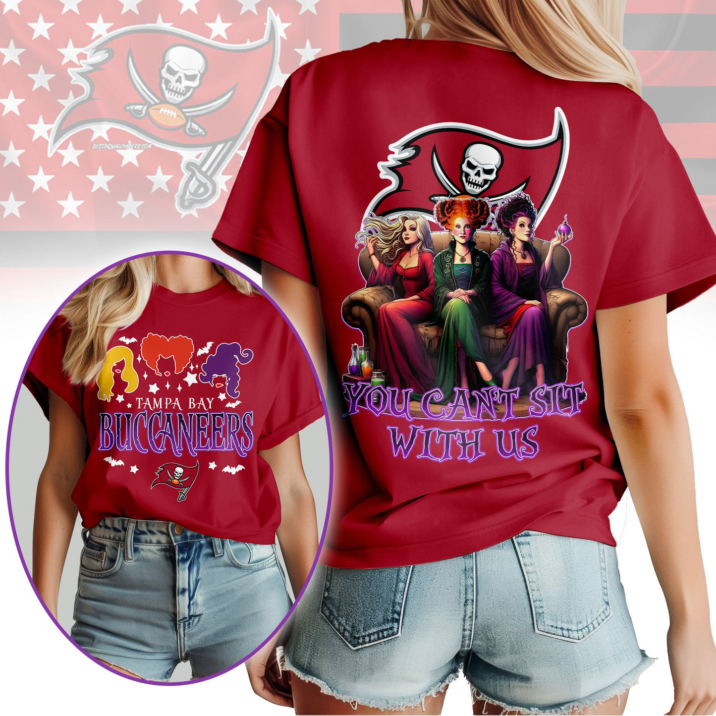 TBB Premium NFL You Can't Sit With Us 3D T-shirt DDT NTL