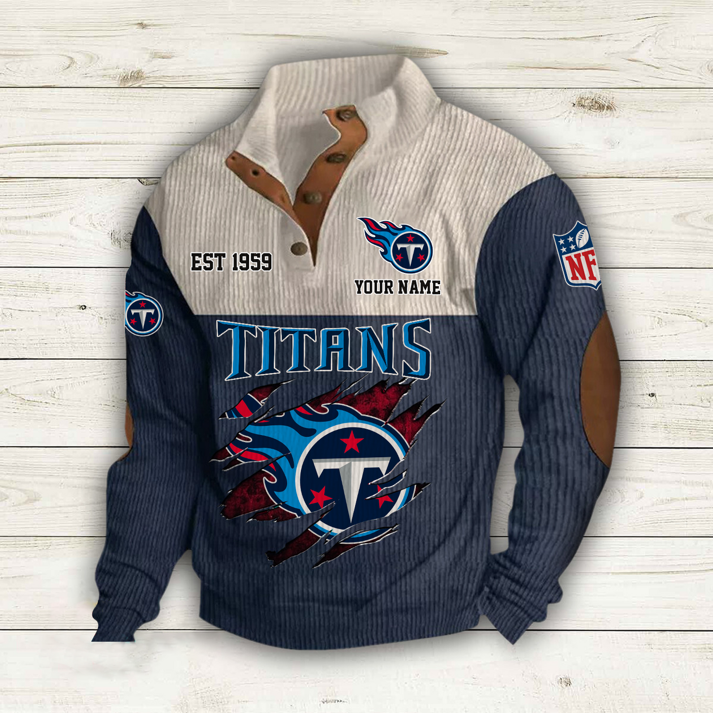 TEN x NFL Custom Name Sport Sweatshirt DatND DVT