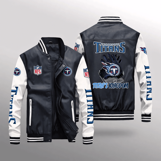 TEN x NFL Leather Bomber Jacket DATND TANTD