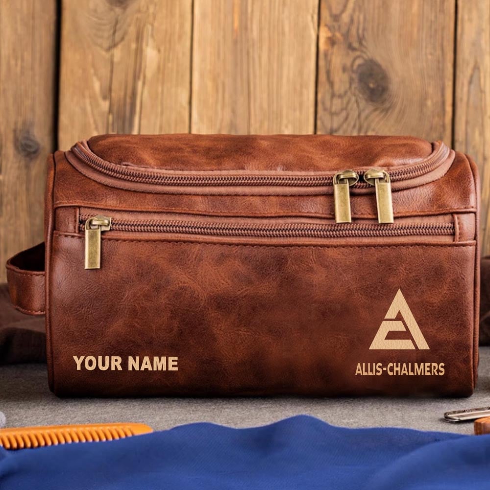 Tractor AC Personalized Leather Toiletry Bag HLP HLPHUONG