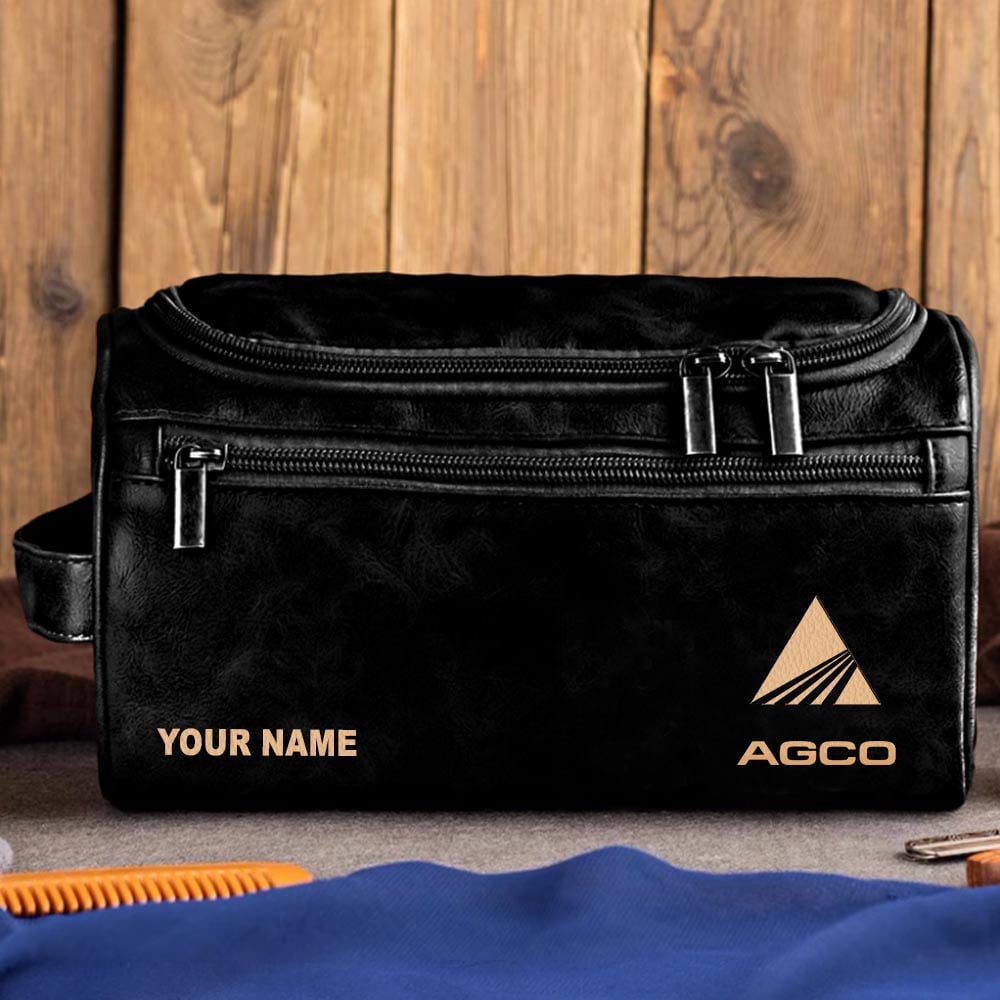 Tractor AG Personalized Leather Toiletry Bag HLP HLPHUONG