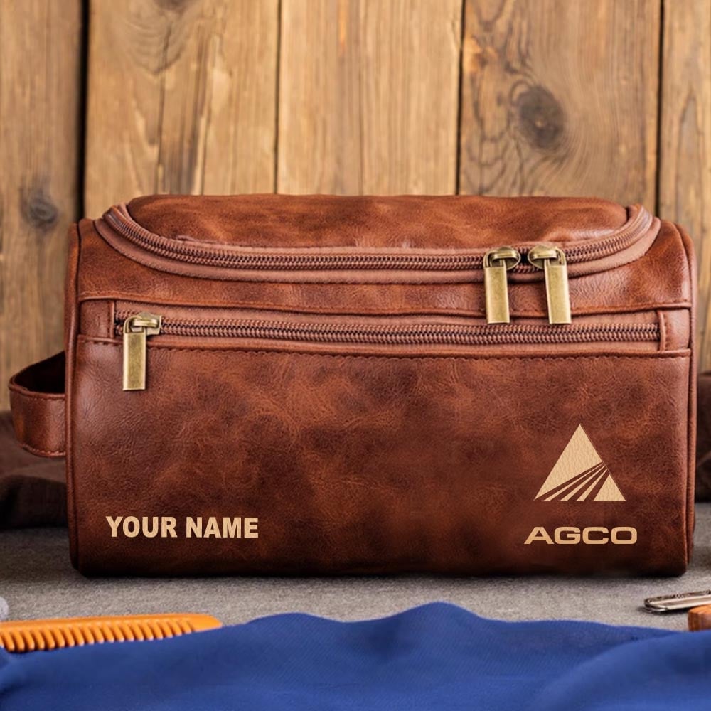 Tractor AG Personalized Leather Toiletry Bag HLP HLPHUONG