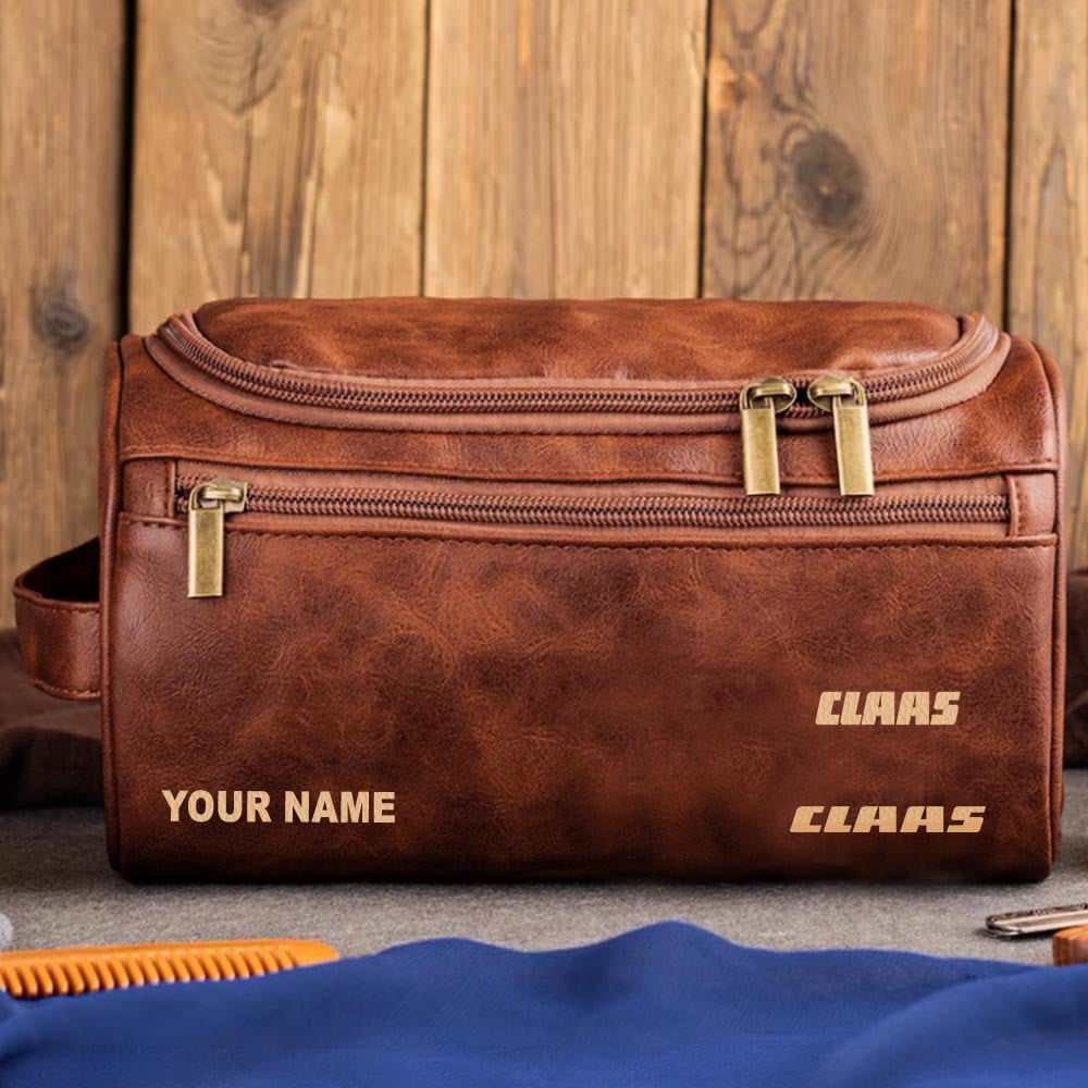 Tractor CLA Personalized Leather Toiletry Bag HLP HLPHUONG