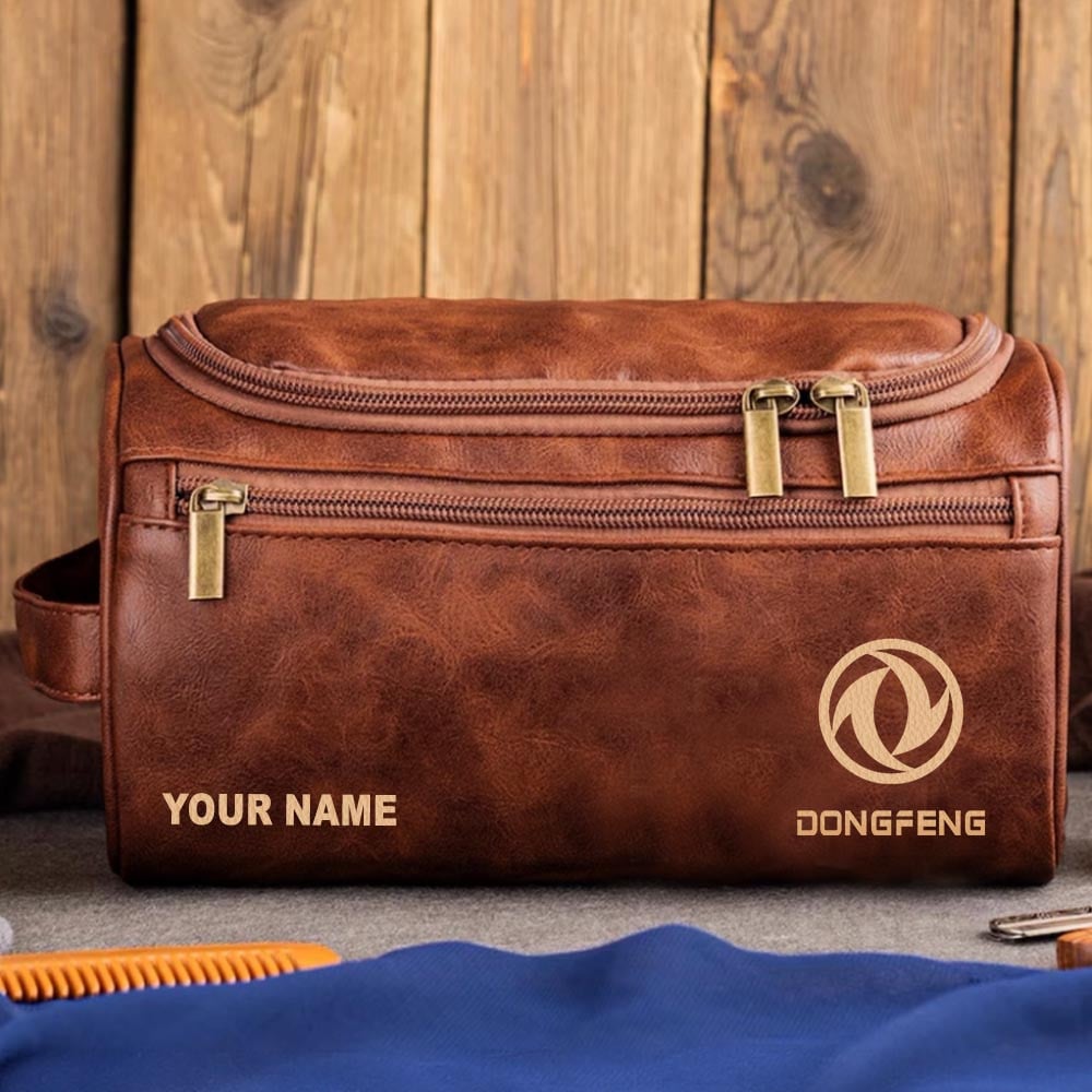Tractor DF Personalized Leather Toiletry Bag HLP HLPHUONG