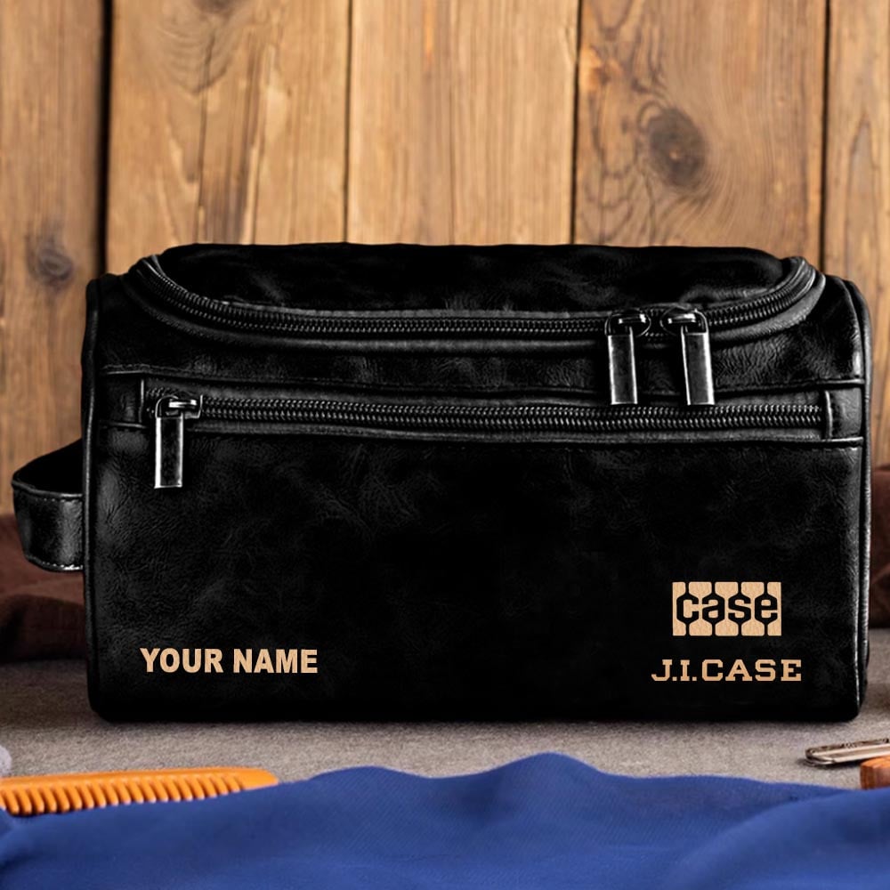 Tractor JIC Personalized Leather Toiletry Bag HLP HLPHUONG