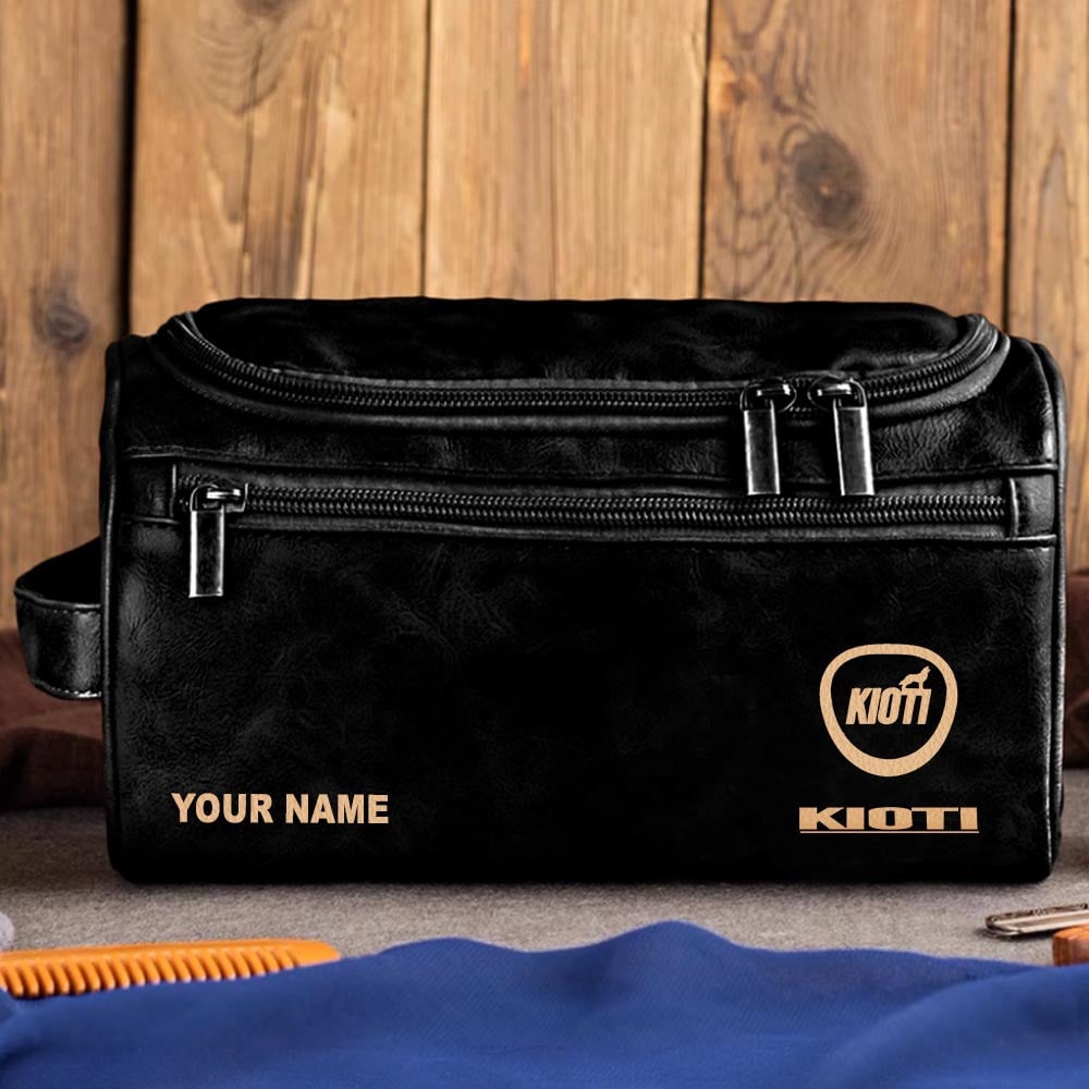 Tractor KIO Personalized Leather Toiletry Bag HLP HLPHUONG