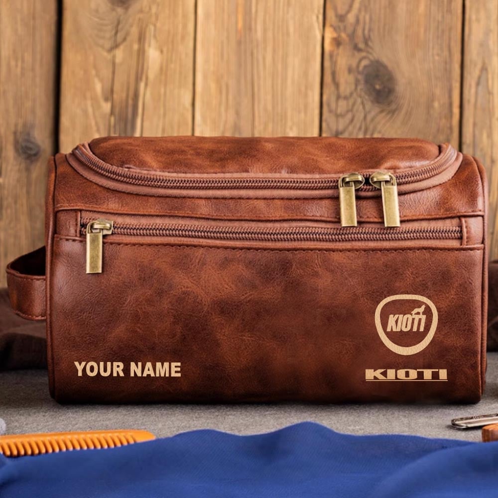 Tractor KIO Personalized Leather Toiletry Bag HLP HLPHUONG