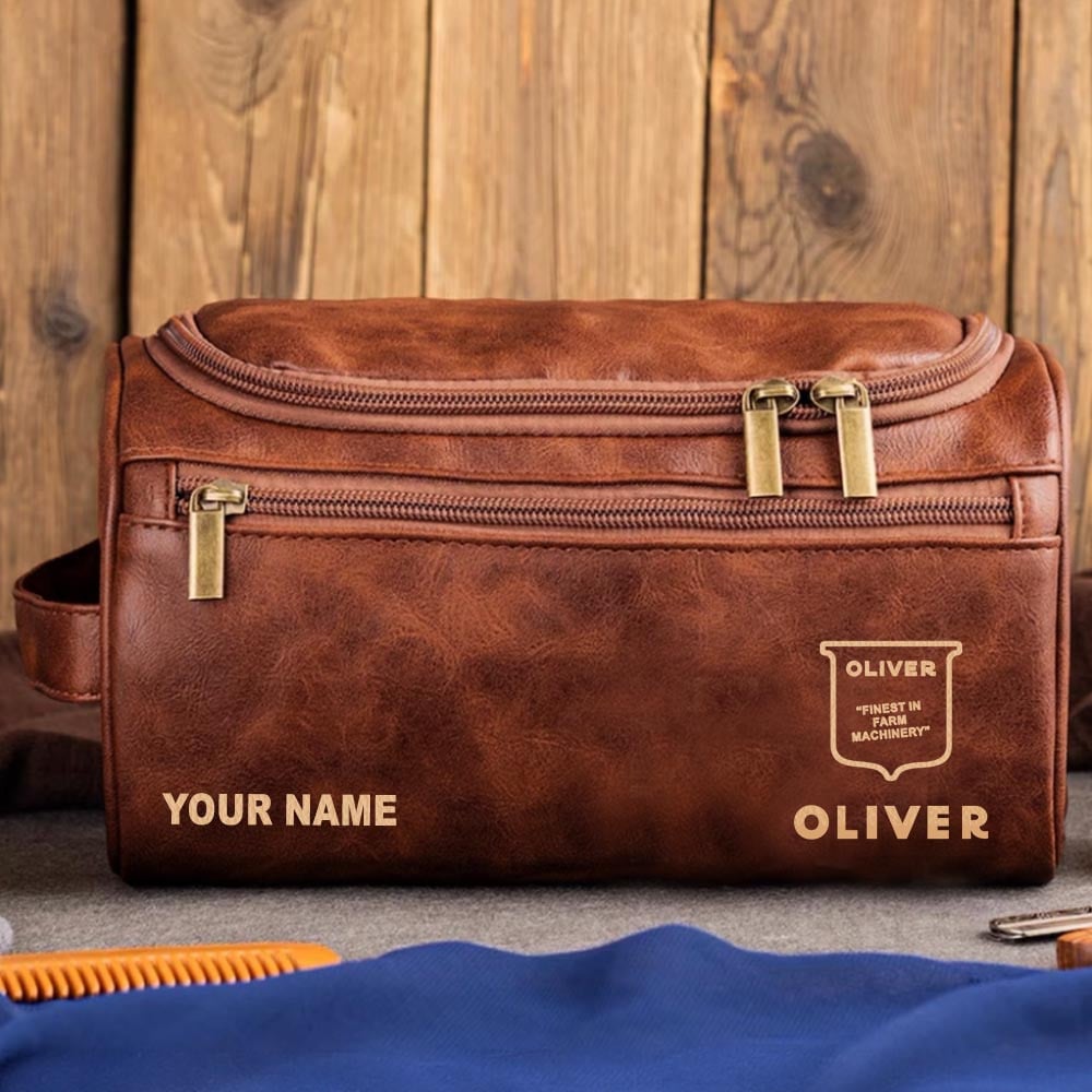Tractor OLI Personalized Leather Toiletry Bag HLP HLPHUONG
