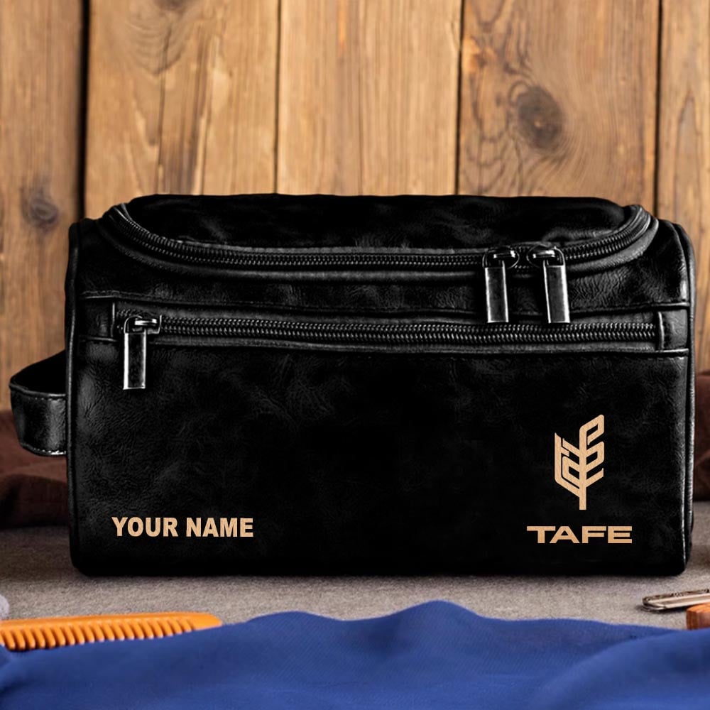 Tractor TAF Personalized Leather Toiletry Bag HLP HLPHUONG