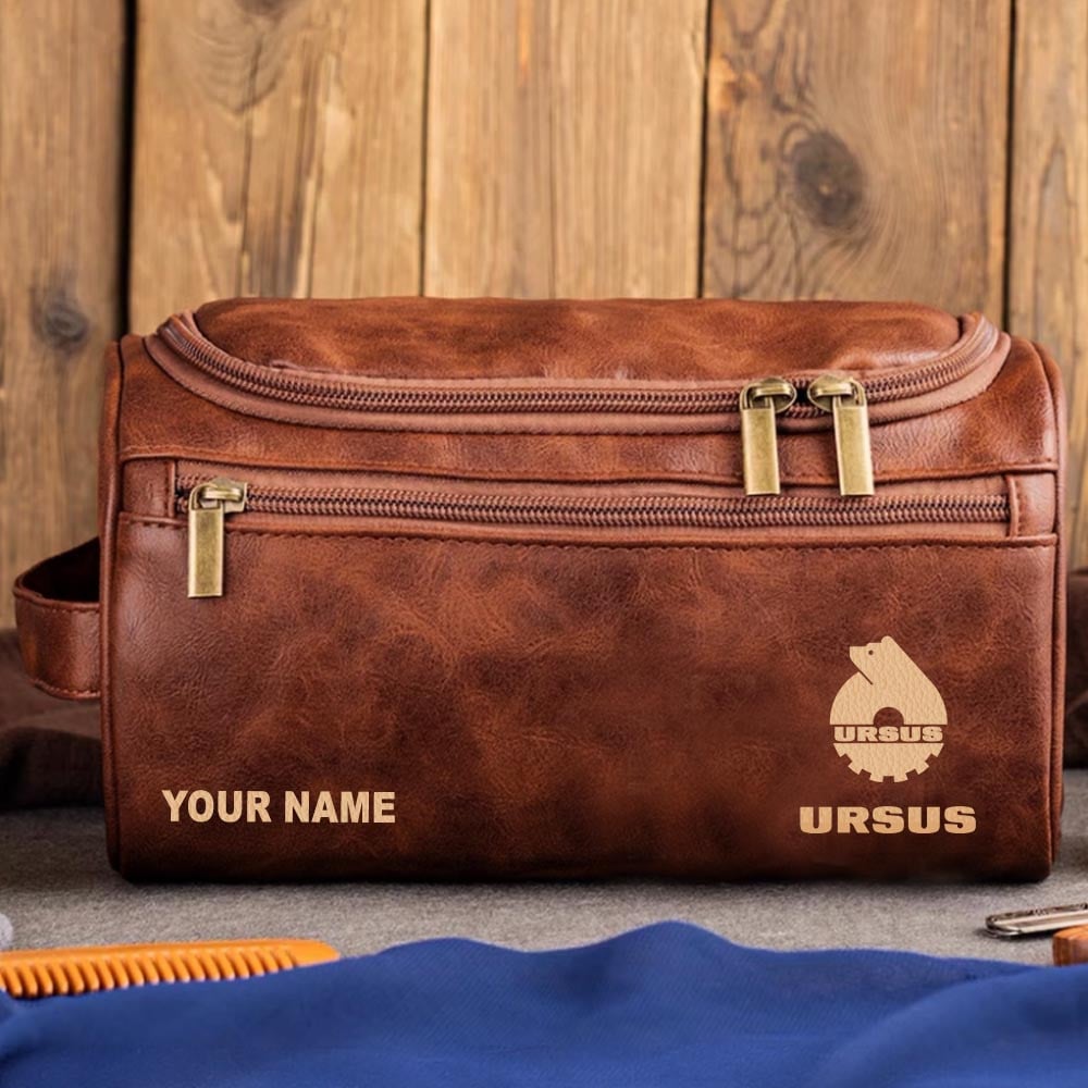 Tractor UR Personalized Leather Toiletry Bag HLP HLPHUONG