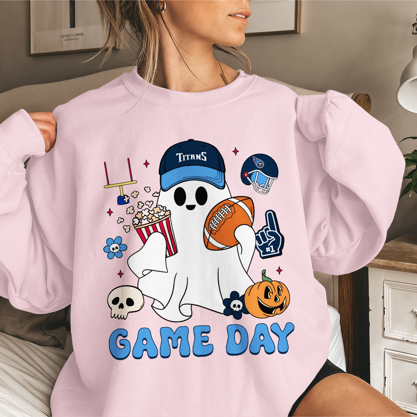 TT Game Day Football Ghost Sweatshirt DDT NTL