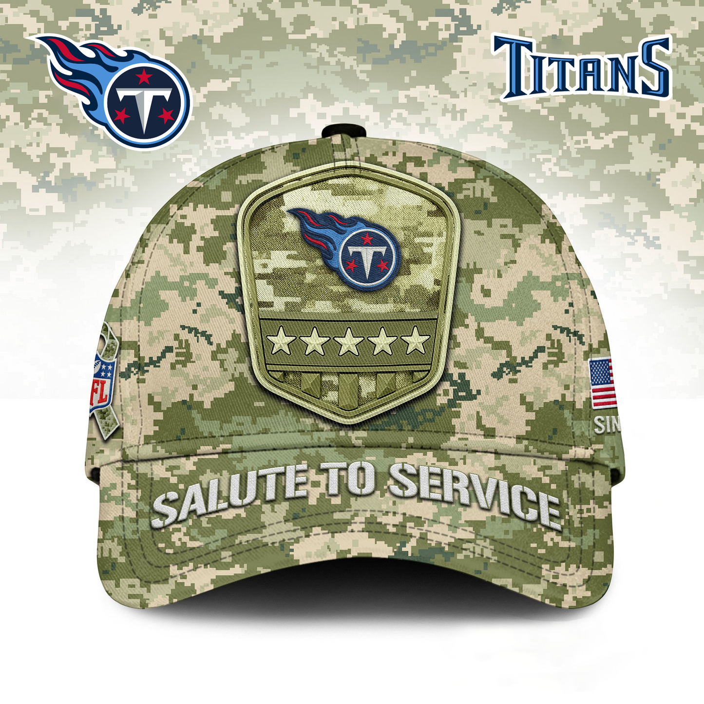 TT Premium NFL Salute To Service Classic Cap DDT  NTL