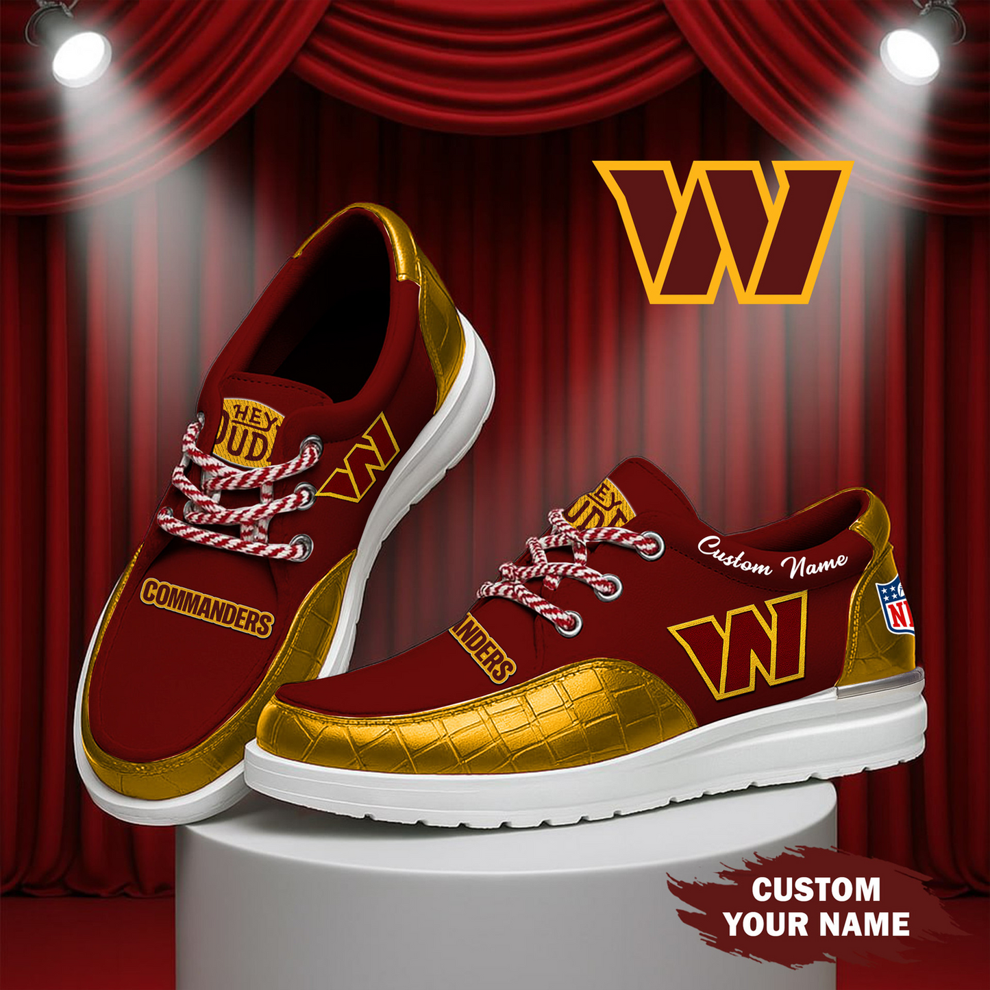 WAS x NFL  Premium Leather Loafer Shoes TUANND TANTD