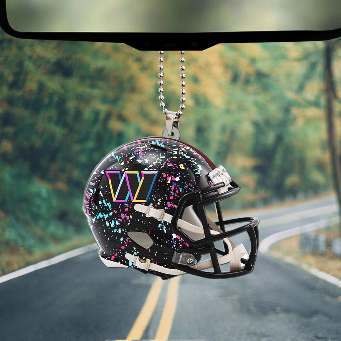 WAS x NFL Custom Shape 2-sided Car Ornament DATND TANTD