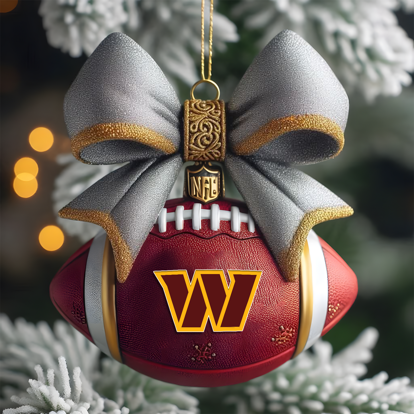 WAS X NFL Holiday Ornament 2025 - Spirit of the Game V1 NAK NHT