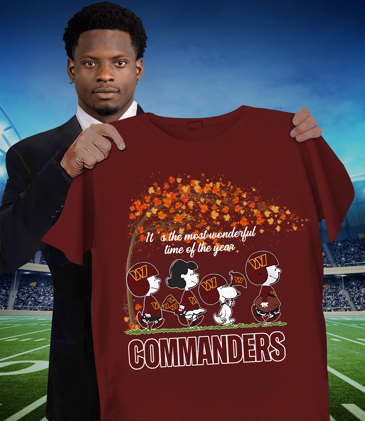 WAS x NFL It's The Most Wonderful T-Shirt DATND TANTD