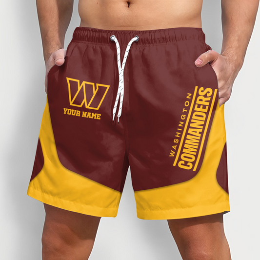 WAS x NFL Team Special Short Pants For Men Custom Name Gifts DATND TANTD25
