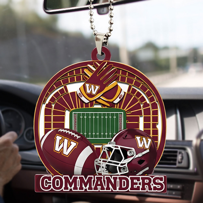 WASHINGTON COMMANDERS ORNAMENT CAR NDT