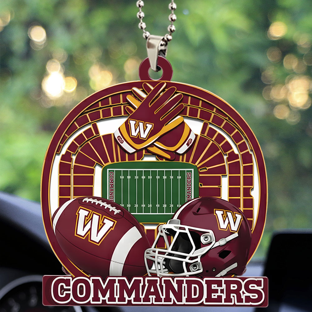 WASHINGTON COMMANDERS ORNAMENT CAR NDT