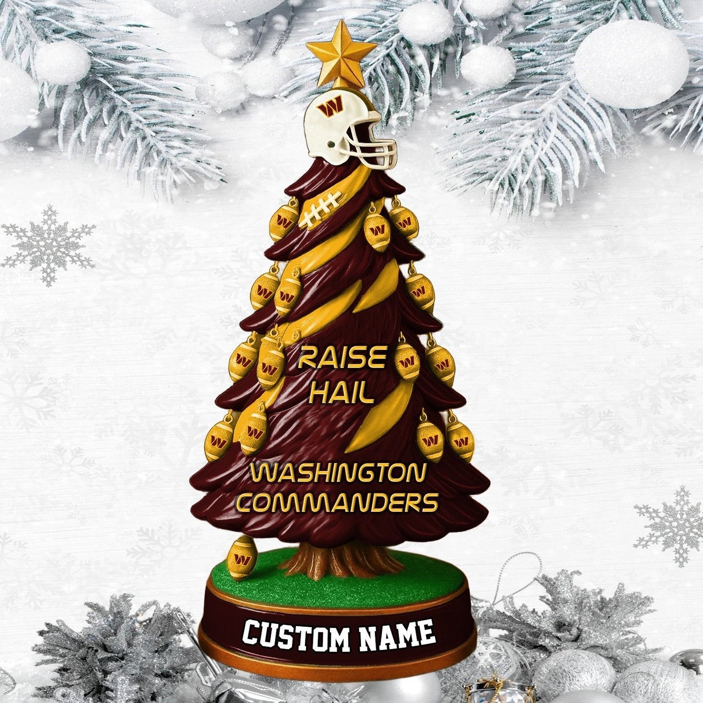 WC NFL Acrylic Block Gift For Fans DDT CTND