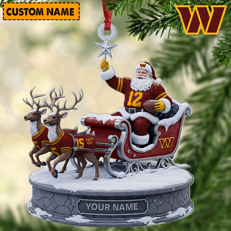 WC NFL Personalized Christmas Ornament Gift For Family DDTNTL