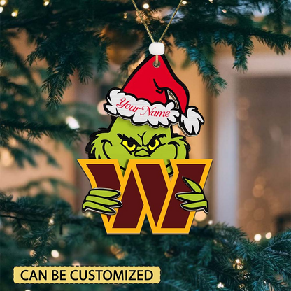 WC NFL x Grin Christmas Ornament DDT HLP