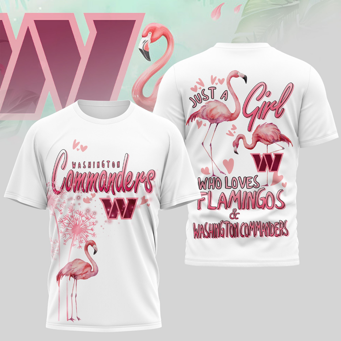 WC Premium NFL Flamingo 3D Shirt DDT NTL