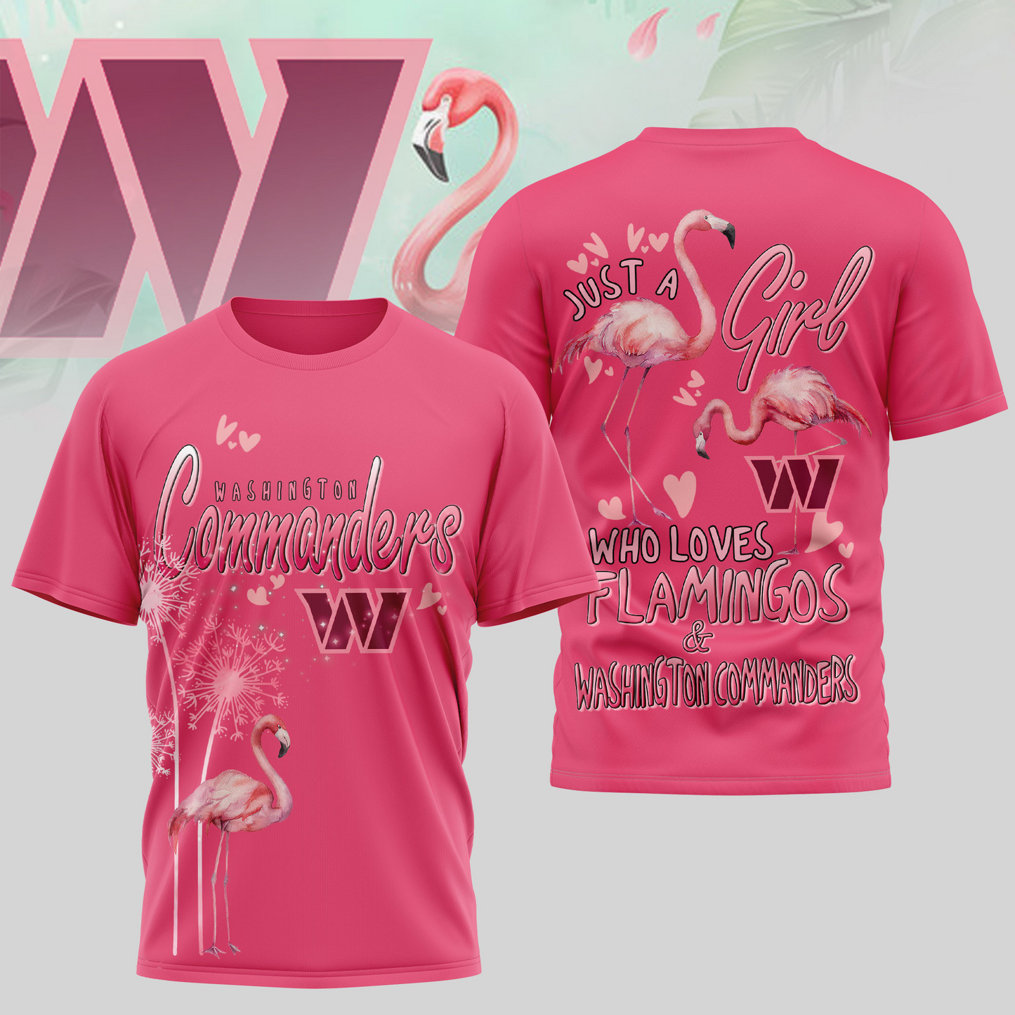 WC Premium NFL Flamingo 3D Shirt DDT NTL