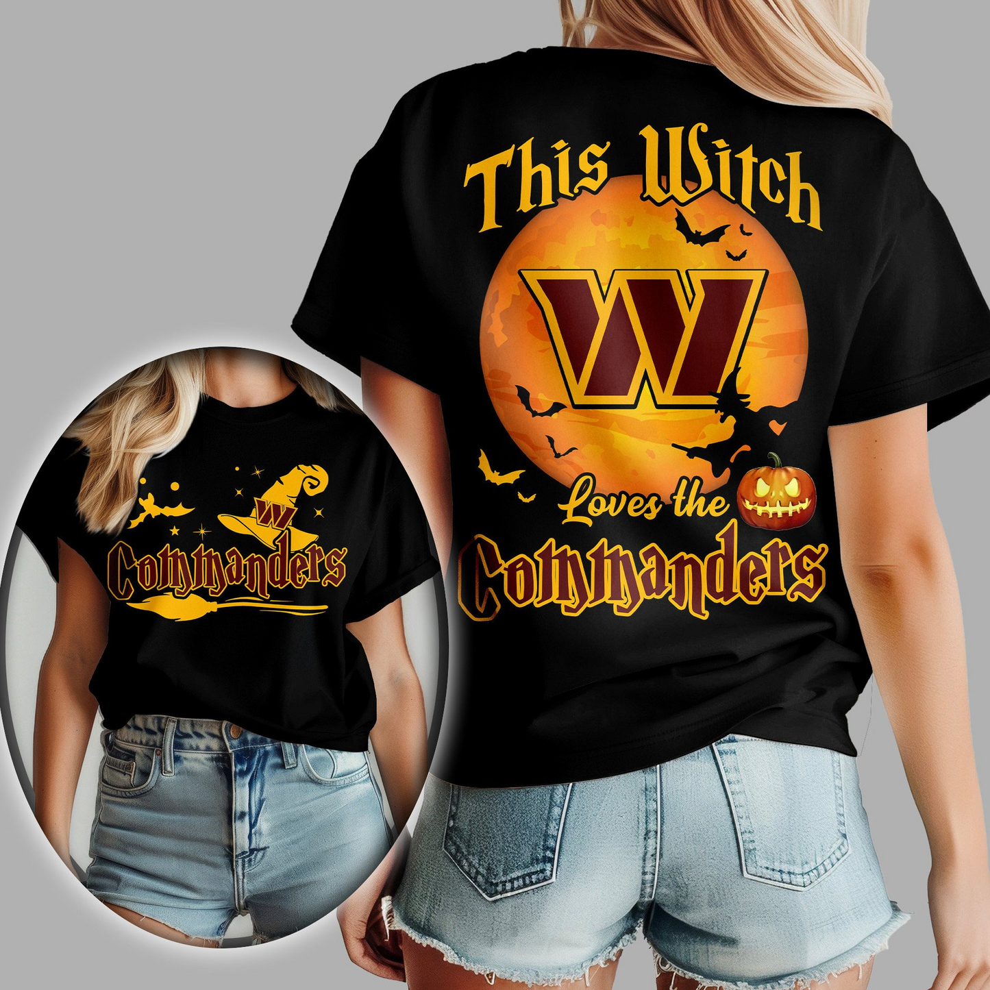 WC Premium NFL Halloween Witch Women Shirt DDT CTND