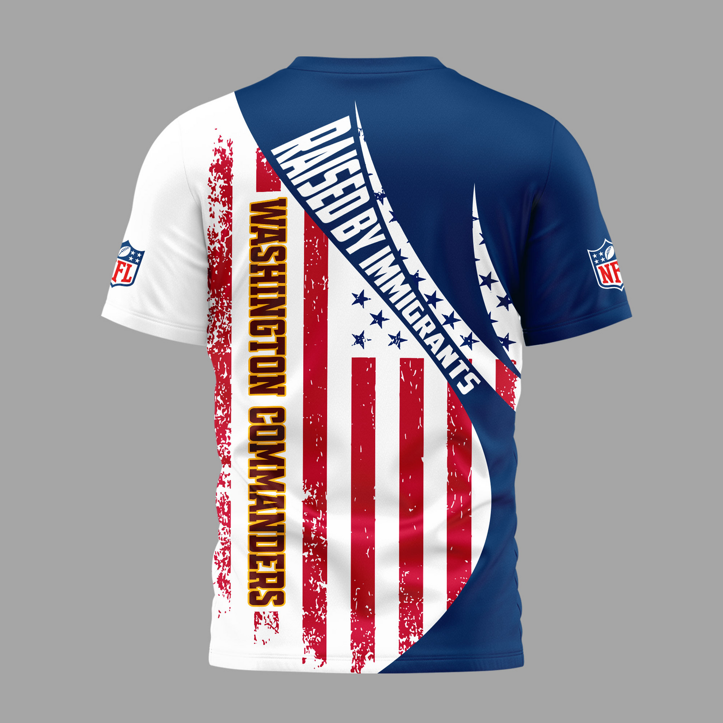WC Premium NFL Raised By Immigrants 3D Shirt DDT NTL