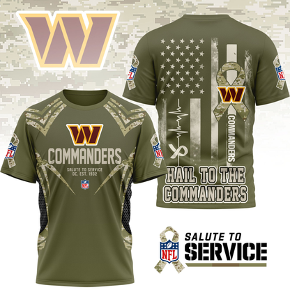 WC Premium NFL Salute to Service Camo 3D Shirt DDT CTND