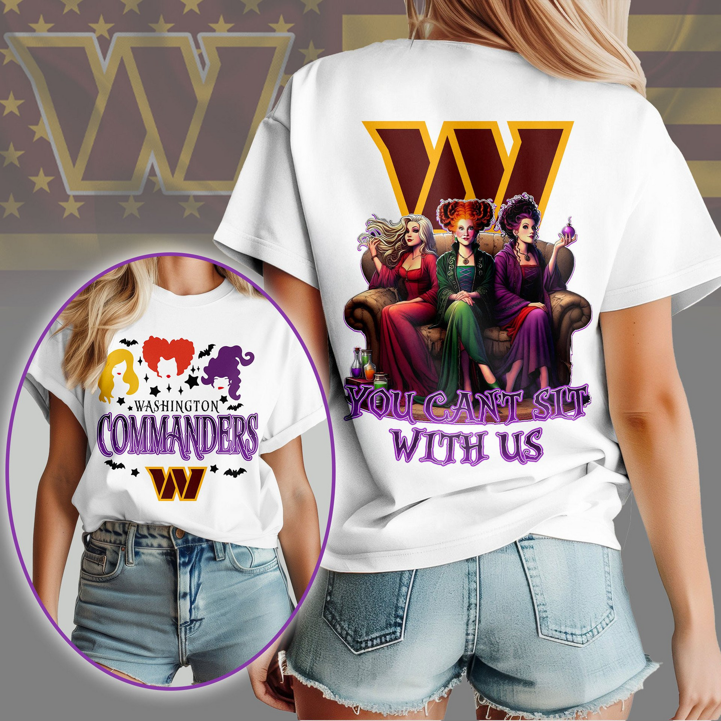 WC Premium NFL You Can't Sit With Us 3D T-shirt DDT NTL