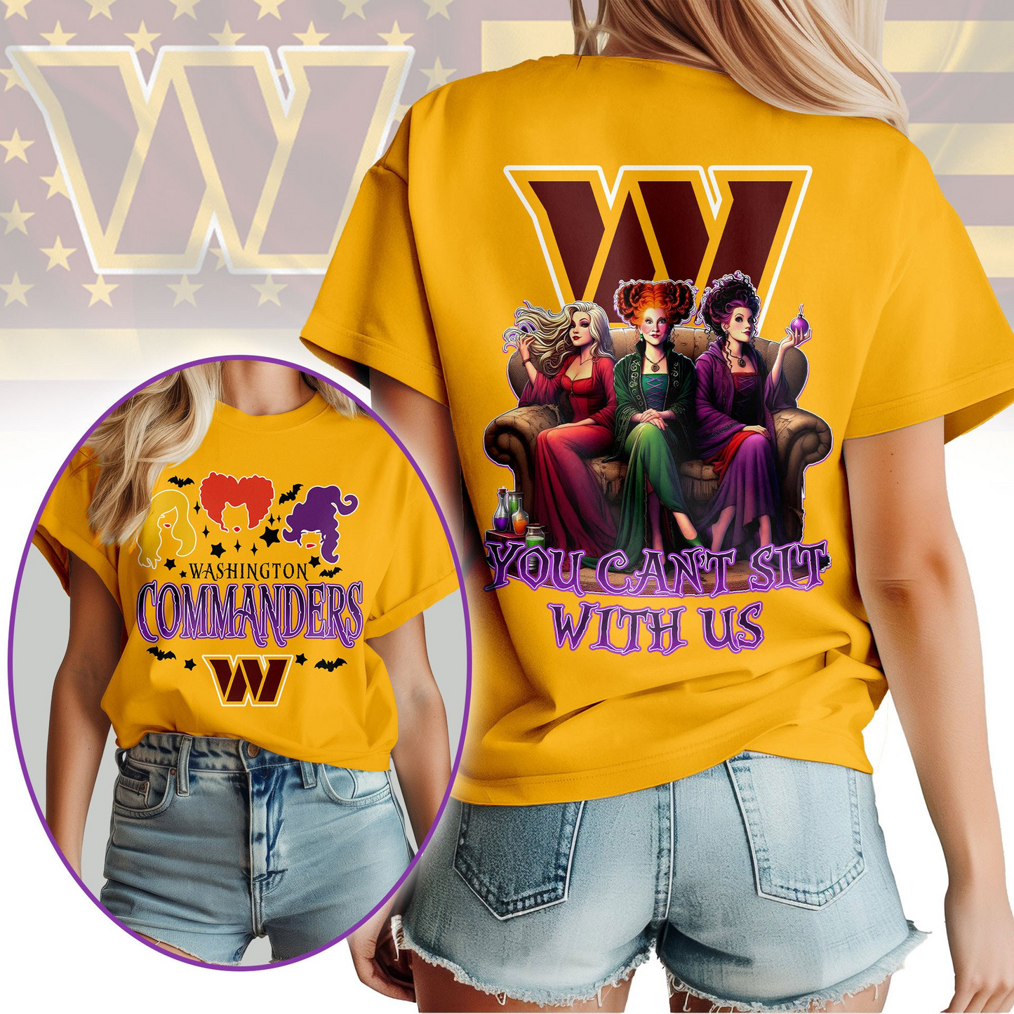 WC Premium NFL You Can't Sit With Us 3D T-shirt DDT NTL