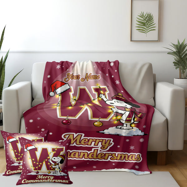 WC x SNP Premium Christmas Fleece Blanket & Throw Pillow V1 NAK NHT